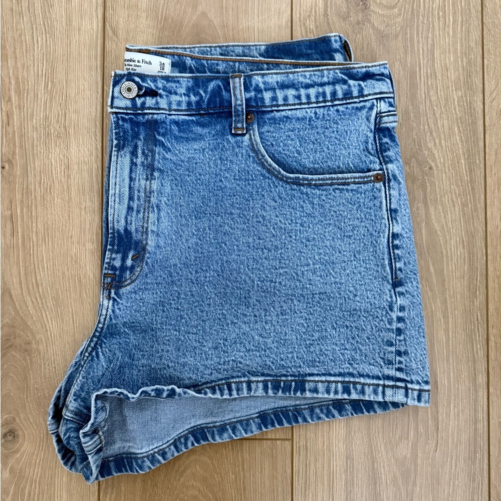 Abercrombie & Fitch Blue Jean Shorts